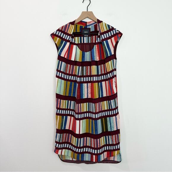 Anthropologie Maeve Au Revoir Dress Retro Mini Colorful Classic size 4 - Picture 2 of 8